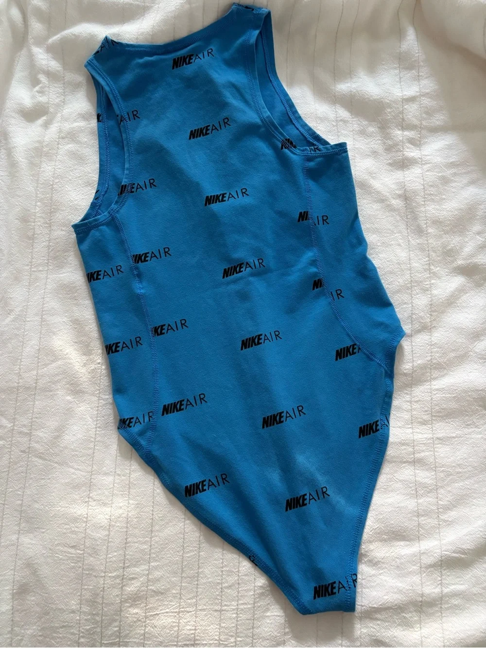 NIKE‎ AIR Women's Royal Blue Sleeveless Bodysuit Size Small Causal Workout Train